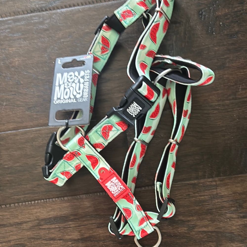 Dog Large Watermelon Print Harness
